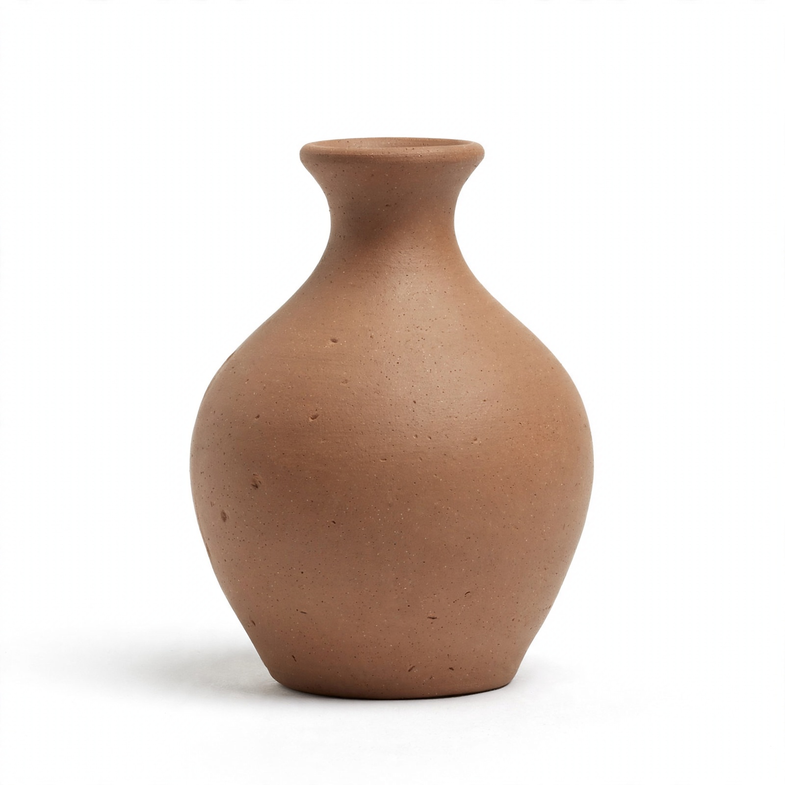 A ceramic pot generated from a text prompt, shown alone on a white background