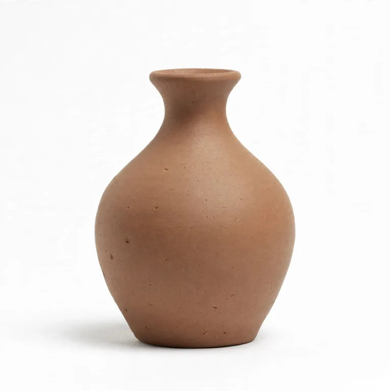 The same ceramic pot, in the clean white studio setting
